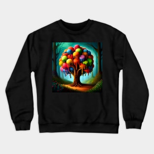 Melting Rainbow Ice Cream Tree Crewneck Sweatshirt